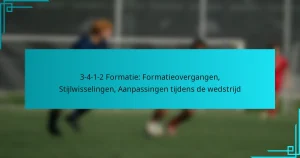 3-4-1-2 Formatie: Formatieovergangen, Stijlwisselingen, Aanpassingen tijdens de wedstrijd