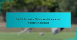 3-4-1-2 Formatie: Middenveld driehoeken, Passlijnen, Balbezit
